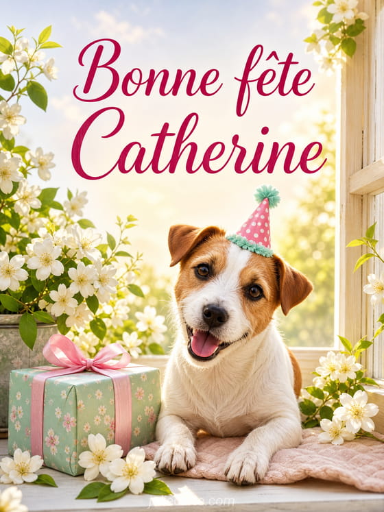 Carte bonne fête Catherine