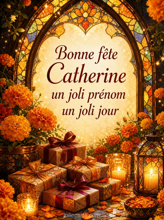 Carte bonne fête Catherine