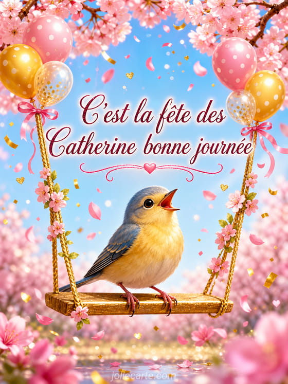 Carte bonne fête Catherine