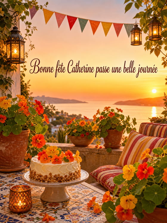 Carte bonne fête Catherine