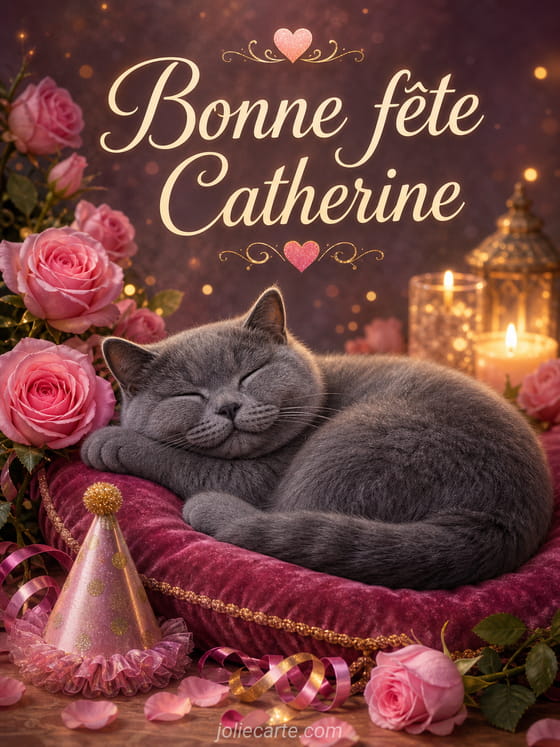 Carte bonne fête Catherine
