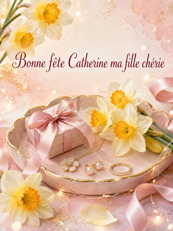 Carte bonne fête Catherine