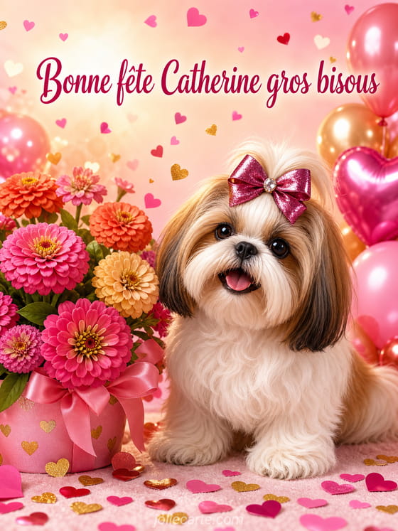 Carte bonne fête Catherine