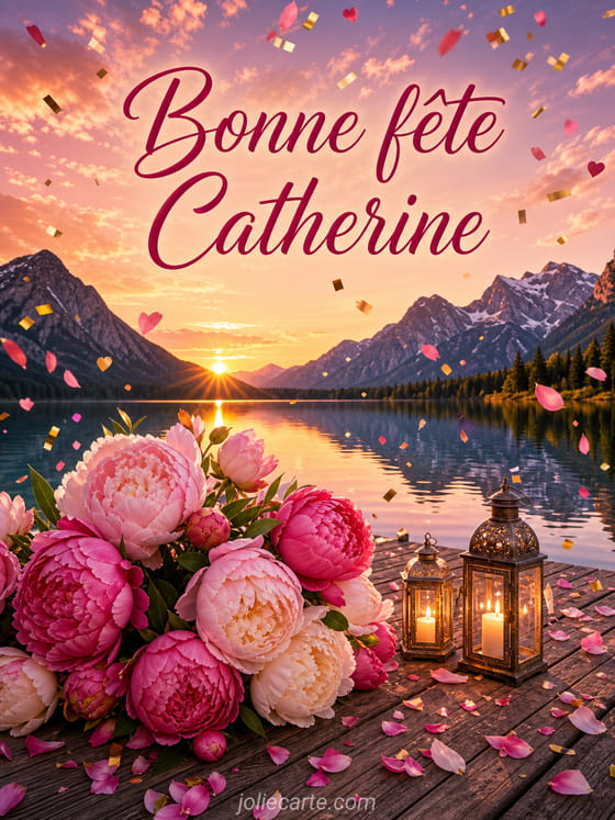 Carte bonne fête Catherine