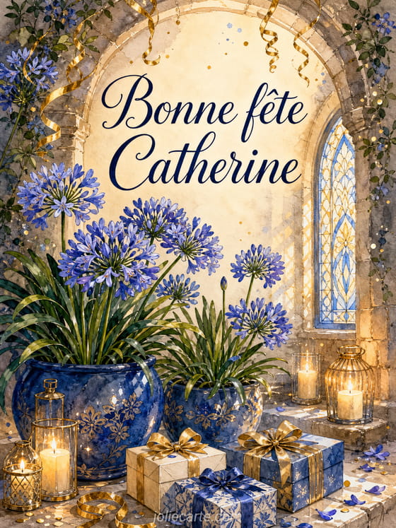 Carte bonne fête Catherine