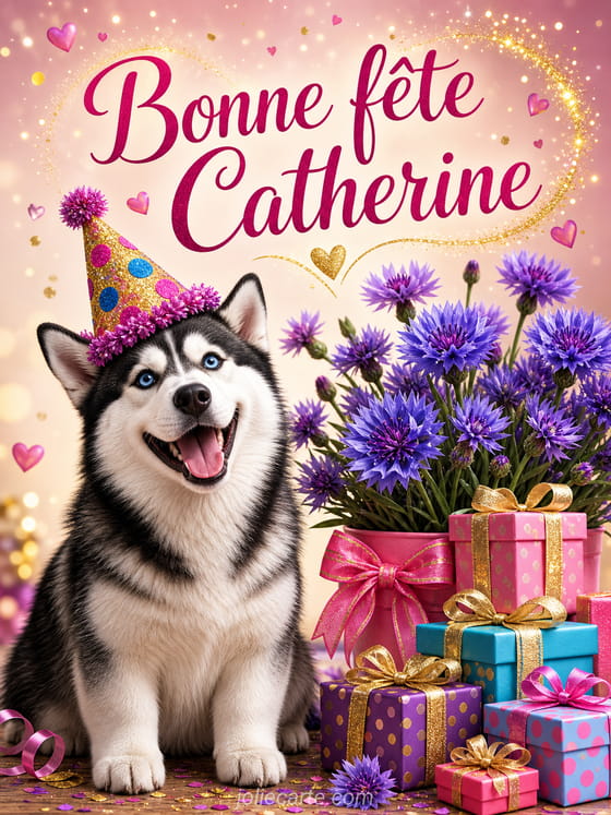 Carte bonne fête Catherine