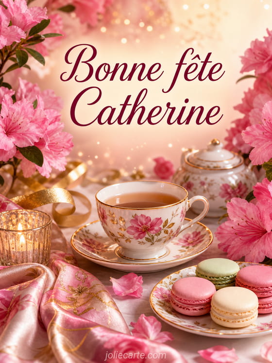 Carte bonne fête Catherine