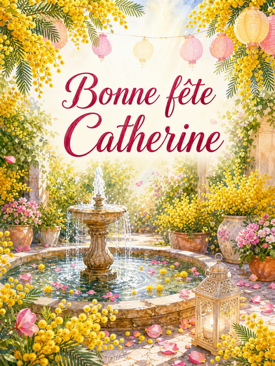 Carte bonne fête Catherine