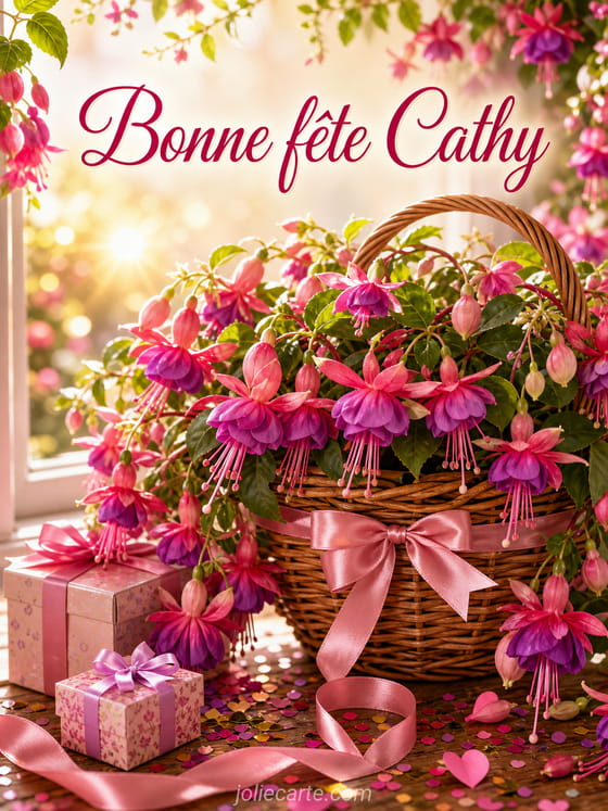 Carte bonne fĂȘte Cathy
