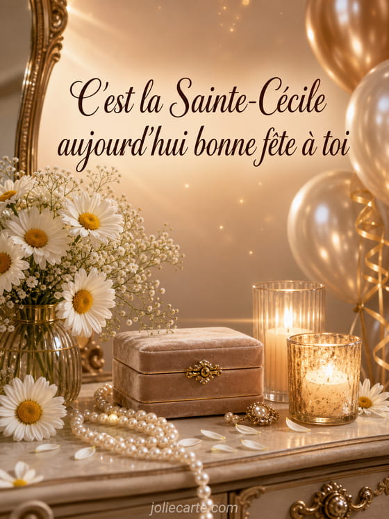 Carte bonne fête Cécile