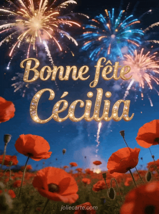 Bonne fête Cecilia - Bonne fete cecilia gratuit