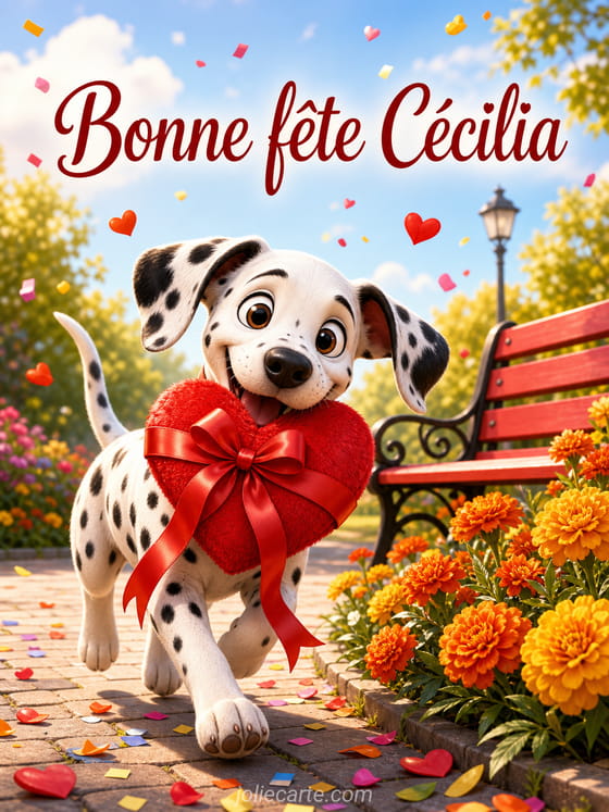 Carte bonne fĂȘte CĂ©cilia