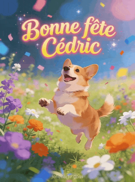 Bonne fête Cedric - Cedric gif bonne fete gratuit