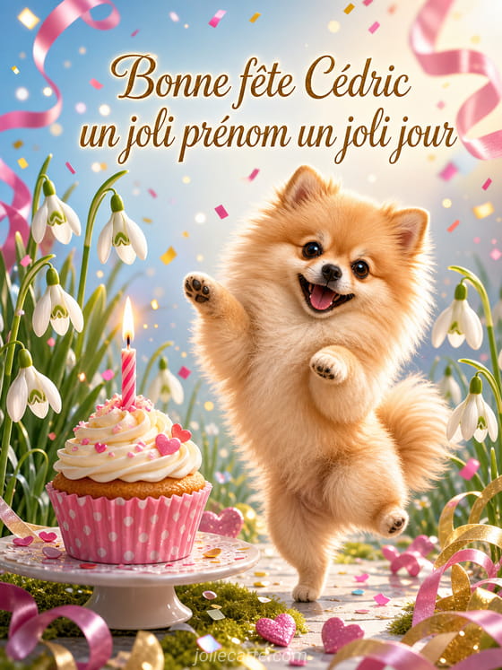 Carte bonne fête Cédric