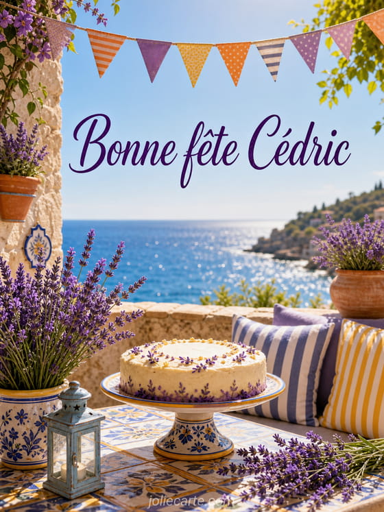 Carte bonne fête Cédric