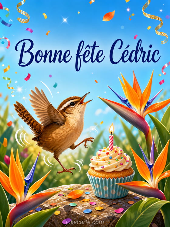 Carte bonne fête Cédric