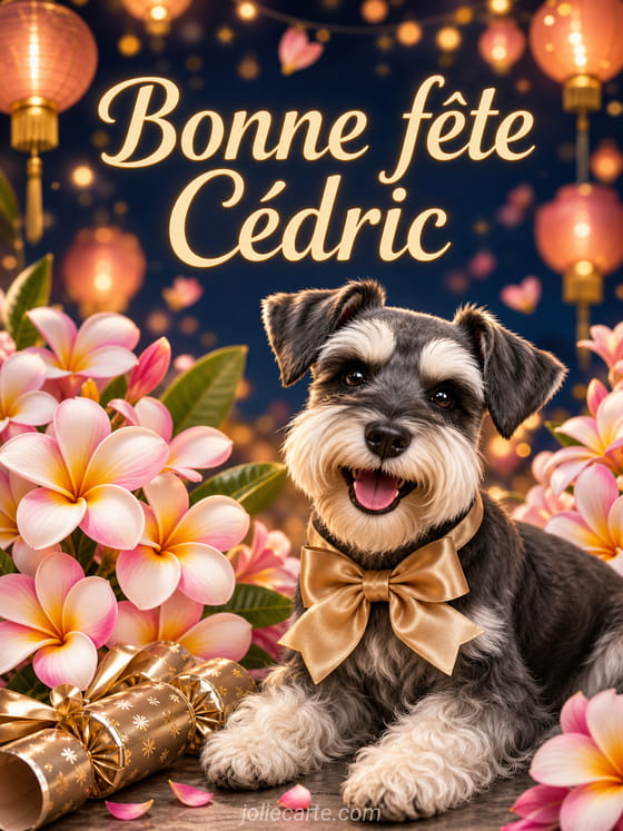 Carte bonne fête Cédric