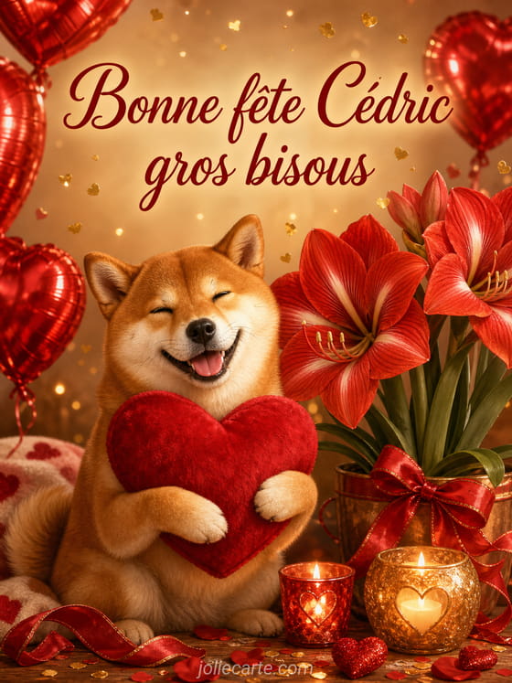 Carte bonne fête Cédric