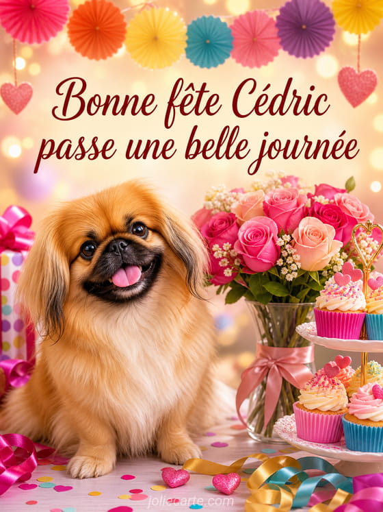 Carte bonne fête Cédric