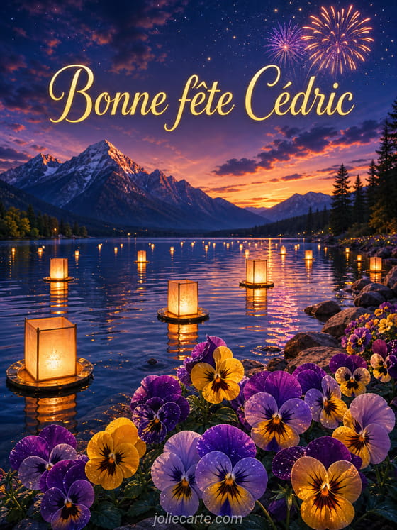 Carte bonne fête Cédric