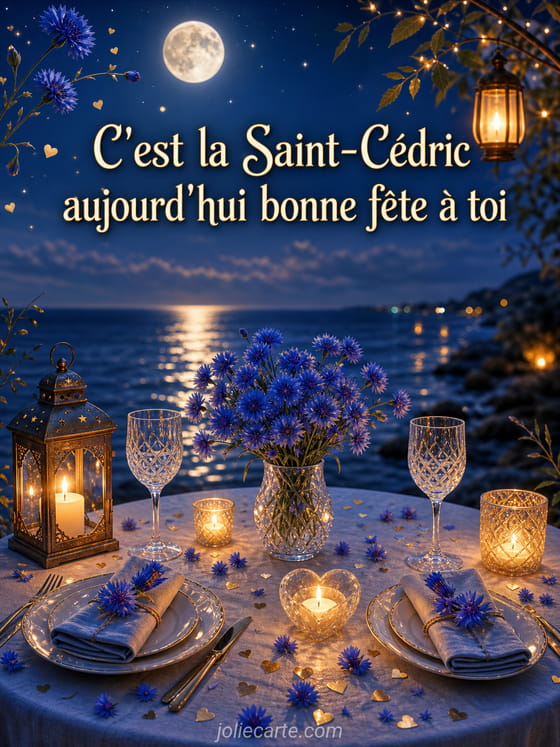 Carte bonne fête Cédric