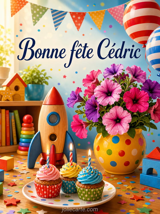 Carte bonne fête Cédric