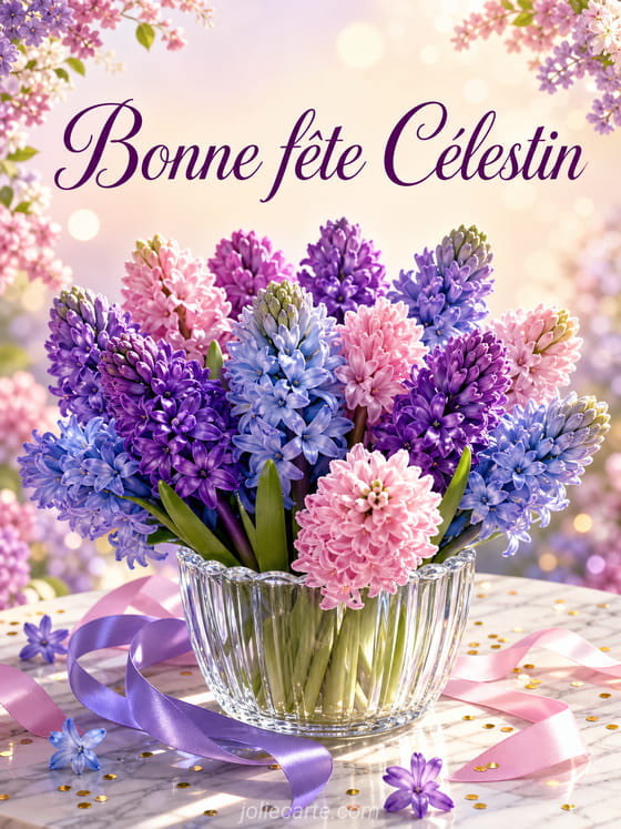 Carte bonne fĂȘte CĂ©lestin