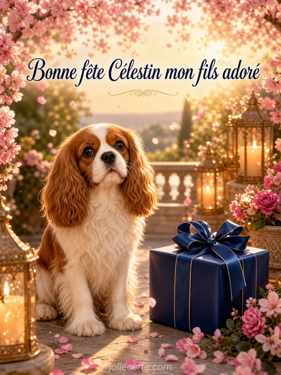 Carte bonne fĂȘte CĂ©lestin