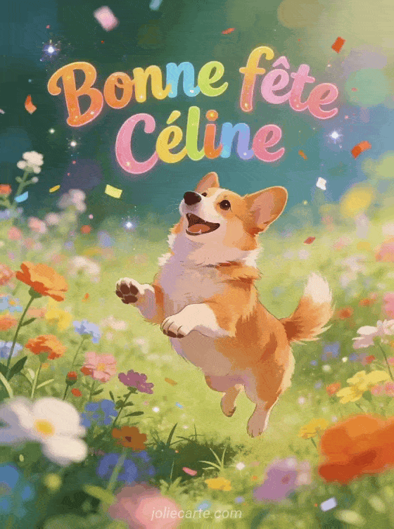 Bonne fête Celine - Celine gif bonne fete gratuit
