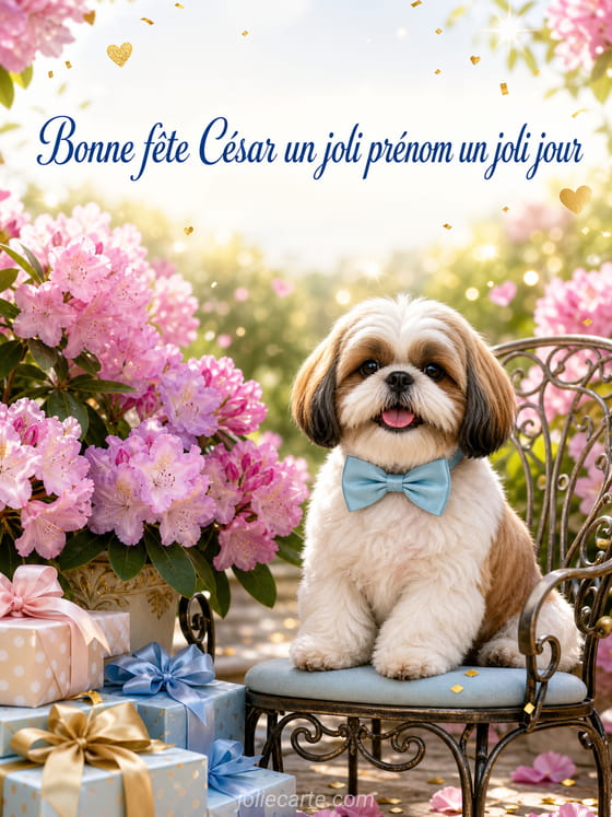 Carte bonne fête César