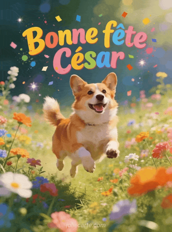 Bonne fête Cesar - Cesar gif bonne fete gratuit