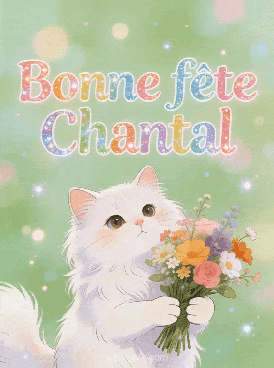 Bonne fête Chantal - Chantal gif bonne fete