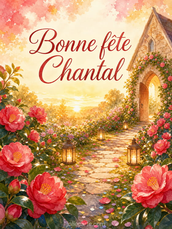 Carte bonne fête Chantal