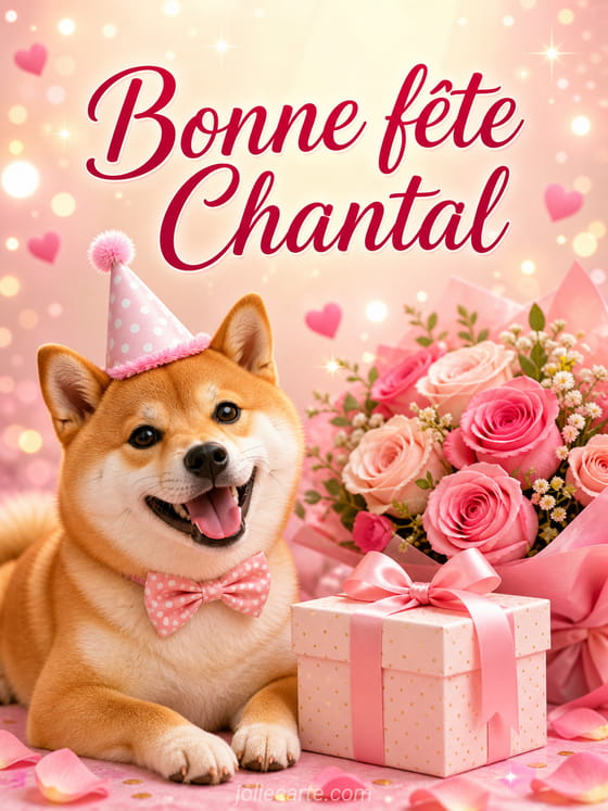 Carte bonne fête Chantal