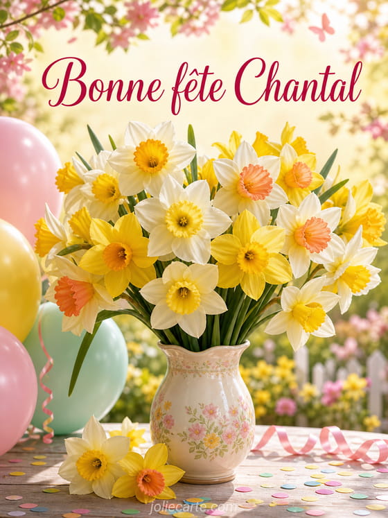 Carte bonne fête Chantal
