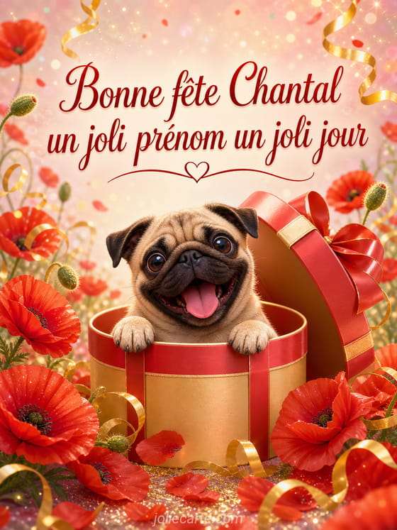 Carte bonne fête Chantal