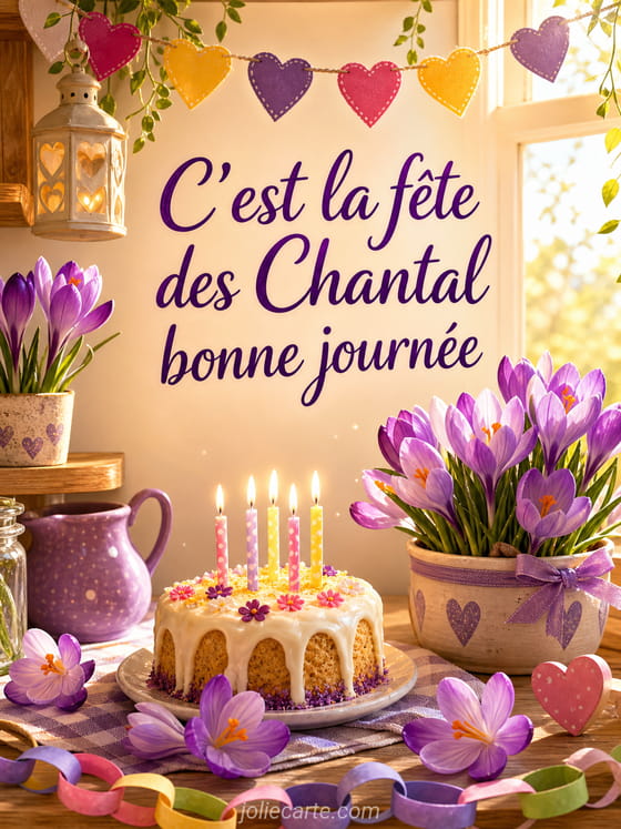 Carte bonne fête Chantal