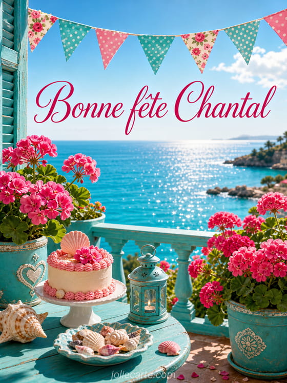 Carte bonne fête Chantal