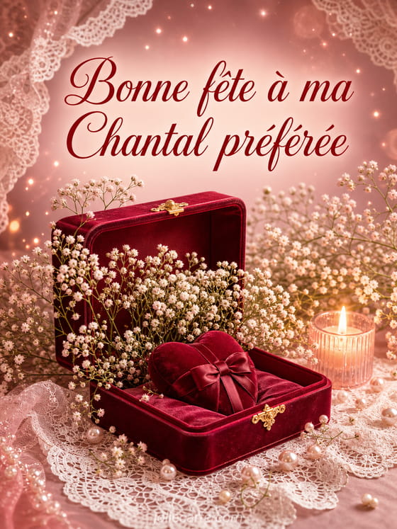 Carte bonne fête Chantal