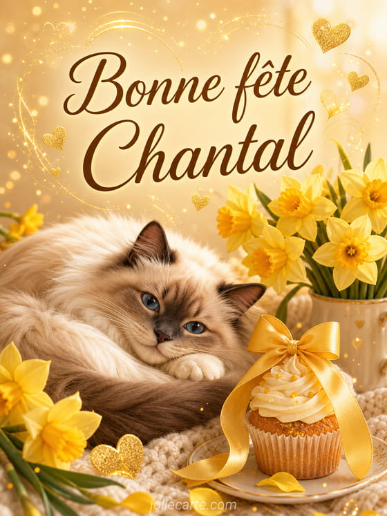 Carte bonne fête Chantal