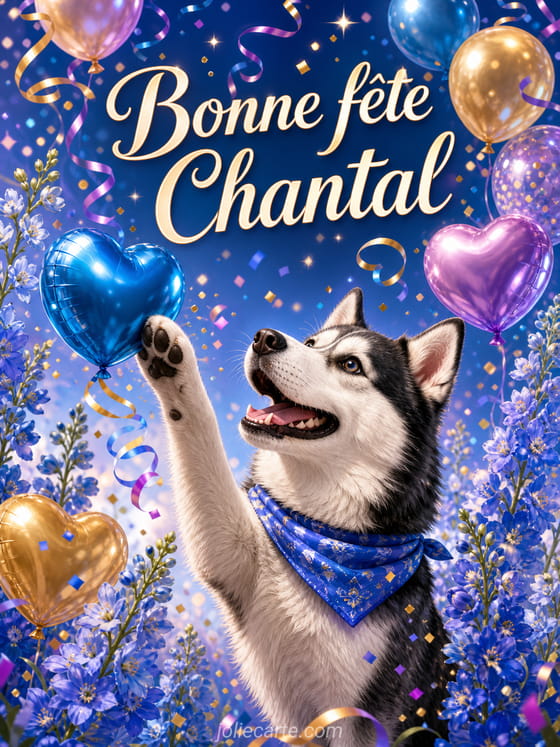 Carte bonne fête Chantal