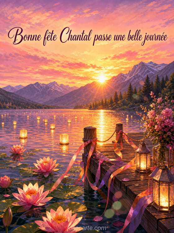 Carte bonne fête Chantal