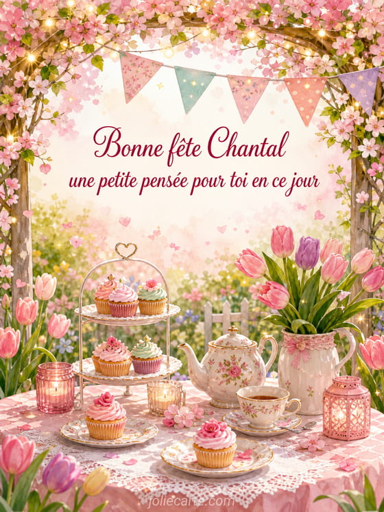 Carte bonne fête Chantal