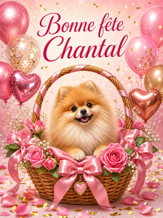 Carte bonne fête Chantal
