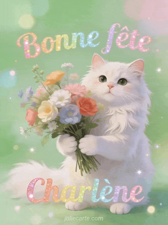 Bonne fête Charlène - Bonne fete charlene chat