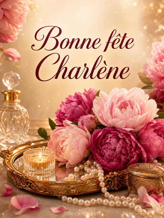 Carte bonne fête Charlène