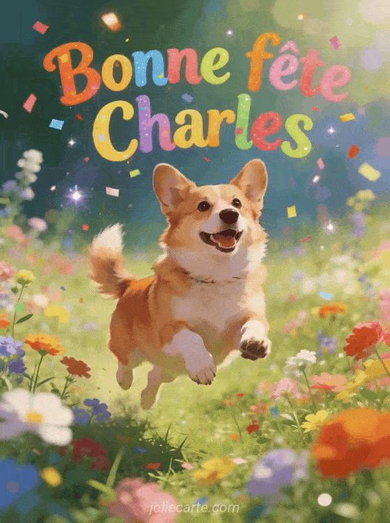 Bonne fête Charles - Charles gif bonne fete gratuit