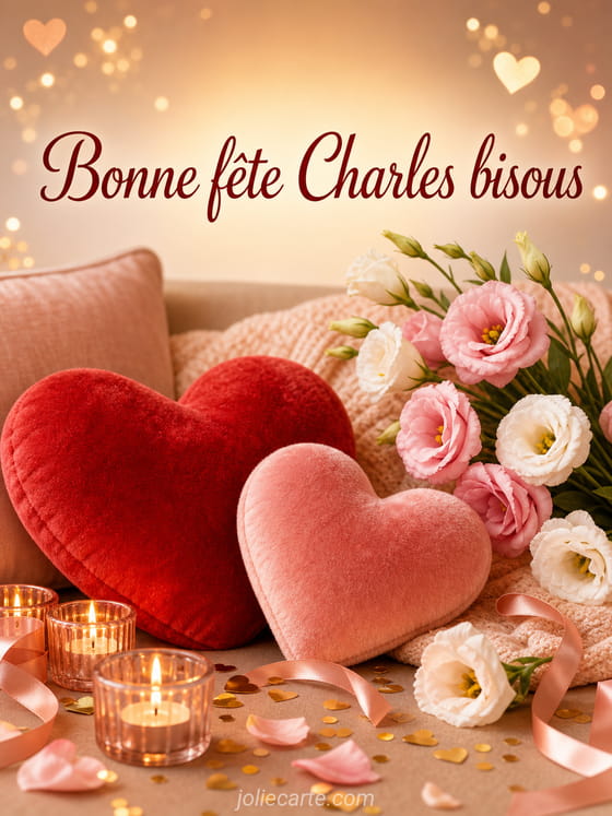 Carte bonne fête Charles