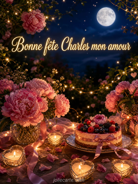 Carte bonne fête Charles