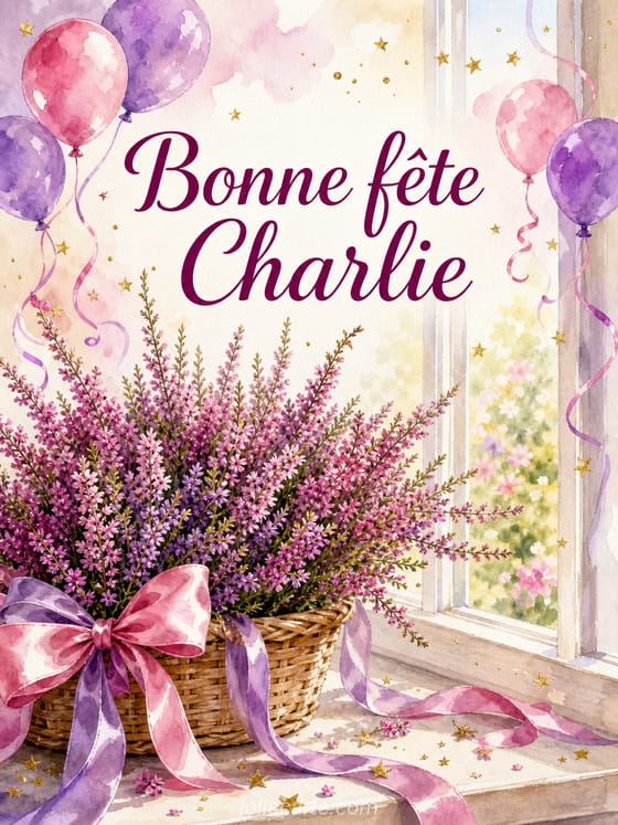 Carte bonne fĂȘte Charlie